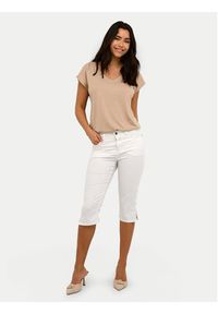 Kaffe Spodnie capri Zelina 10506525 Biały Slim Fit. Kolor: biały #2
