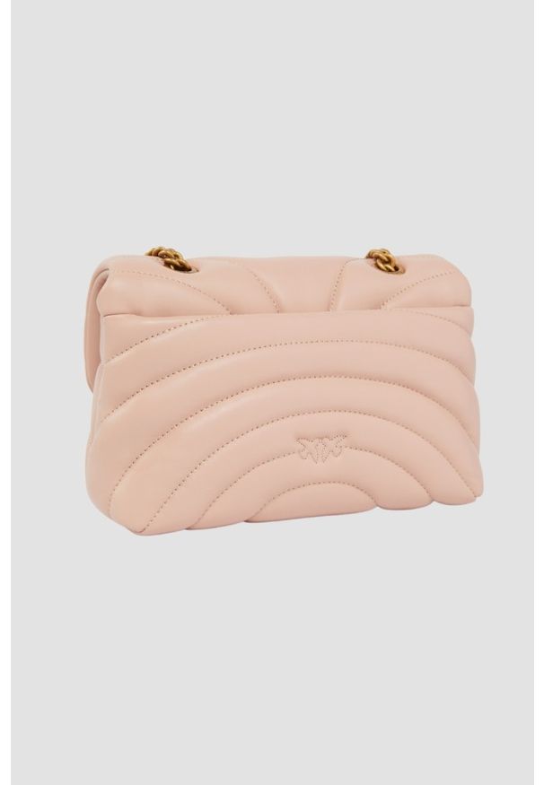 Pinko - PINKO Różowa kopertówka Love Puff Mini CL AW25. Kolor: różowy. Materiał: skórzane. Styl: elegancki