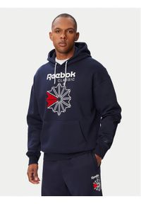 Reebok Bluza Hainrich RK25734CCM Granatowy Regular Fit. Kolor: niebieski. Materiał: bawełna #1