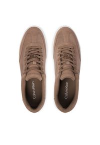 Calvin Klein Sneakersy Low Prof Cupsole Wt Su HM0HM02201 Beżowy. Kolor: beżowy. Materiał: zamsz, skóra #2
