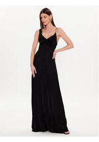 Marciano Guess Sukienka wieczorowa Emilia 3GGK61 6136A Czarny Regular Fit. Kolor: czarny. Materiał: wiskoza. Styl: wizytowy