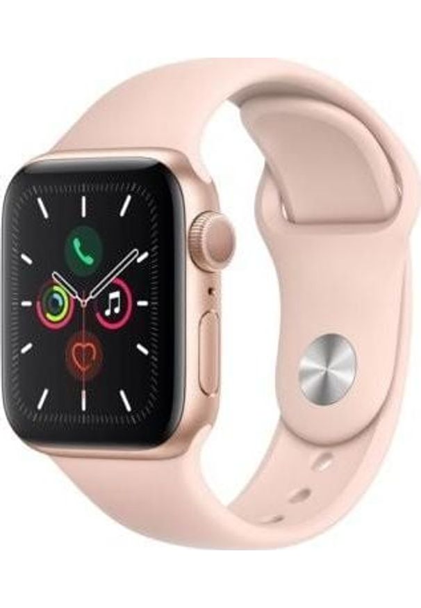 APPLE - Smartwatch Apple Watch 5 GPS 40mm Gold Alu Różowy (MWV72WB/A). Rodzaj zegarka: smartwatch. Kolor: różowy