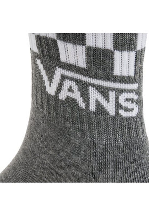 Vans Zestaw 3 par wysokich skarpet męskich Classic Check Crew VN000F0WY281 Czarny. Kolor: czarny. Materiał: materiał