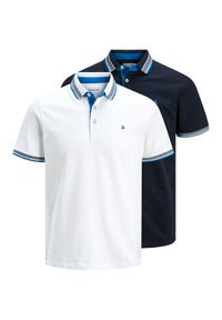 Jack & Jones - Jack&Jones Komplet 2 koszulek polo Paulos 12191216 Kolorowy Slim Fit. Typ kołnierza: polo. Materiał: bawełna. Wzór: kolorowy