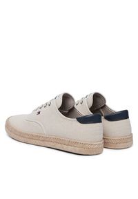 TOMMY HILFIGER - Tommy Hilfiger Espadryle Th Hi Vulc Core Jutte Canvas FM0FM05872 Szary. Kolor: szary. Materiał: materiał #3