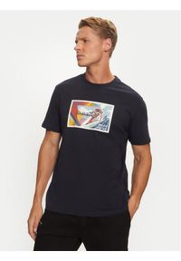 Napapijri T-Shirt S-Portalet Ss NP0A4I3E Granatowy Relaxed Fit. Kolor: niebieski. Materiał: bawełna