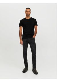 Jack & Jones T-Shirt Basic 12156102 Czarny Standard Fit. Kolor: czarny. Materiał: bawełna #4