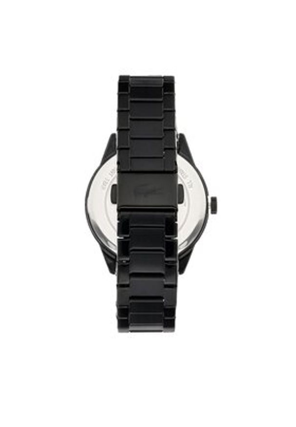 Lacoste Zegarek Ladycroc 2001192 Czarny. Kolor: czarny