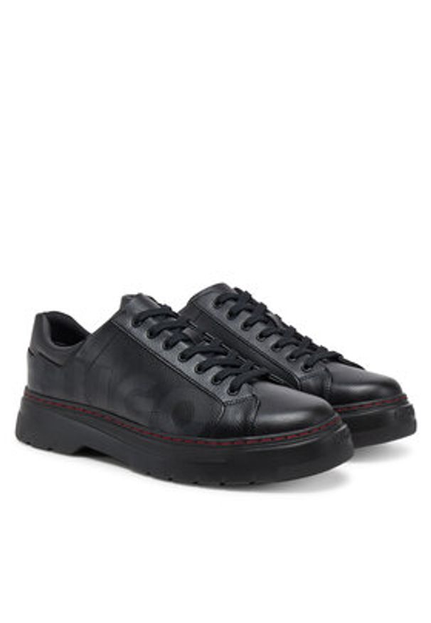 Hugo - HUGO Sneakersy Urian 50536283 Czarny. Kolor: czarny. Materiał: skóra
