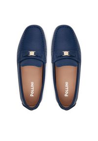 Pollini Mokasyny SA10151G1MTD0751 Granatowy. Kolor: niebieski. Materiał: skóra