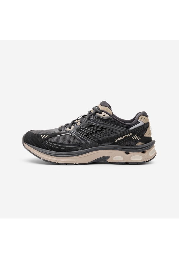 Decathlon - Sneakersy męskie RR2K zamszowe. Kolor: czarny, szary, wielokolorowy, beżowy, brązowy. Materiał: zamsz. Sezon: lato