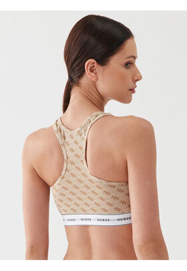 Guess Biustonosz top Carrie O97C01 KBOE1 Beżowy. Kolor: beżowy. Materiał: bawełna