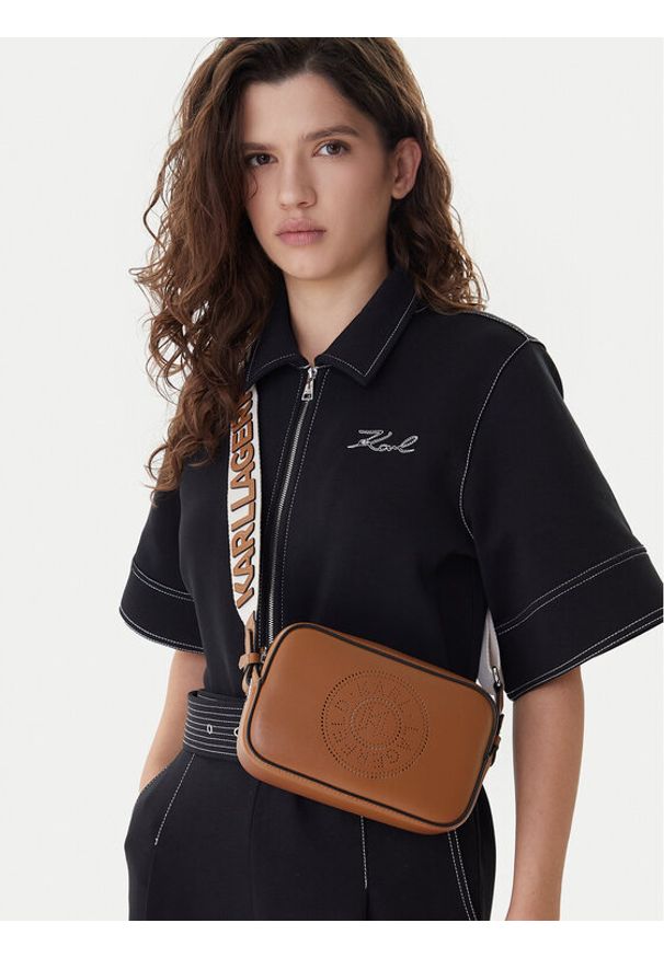 Karl Lagerfeld - KARL LAGERFELD Torebka A3W30310 Brązowy. Kolor: brązowy. Materiał: skórzane