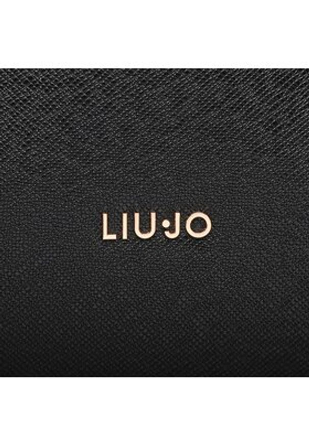 Liu Jo Torebka M Satchel Double AXX010 E0087 Czarny. Kolor: czarny. Materiał: skórzane