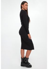 Sukienka prążkowana midi DKNY. Materiał: prążkowany. Długość: midi #2