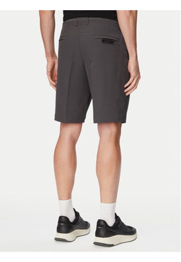 BOSS Szorty materiałowe S Commuter 10.5 Inch 50540337 Zielony ciemny Slim Fit. Kolor: zielony. Materiał: syntetyk