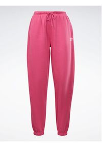 Reebok Spodnie dresowe Identity H54768 Różowy Regular Fit. Kolor: różowy. Materiał: dresówka, bawełna #5