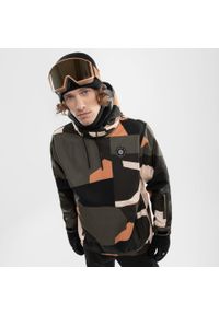 SIROKO - Kurtka snowboardowa męska W1 Sandboard. Kolor: brązowy, czarny, wielokolorowy. Materiał: materiał, softshell. Sport: snowboard