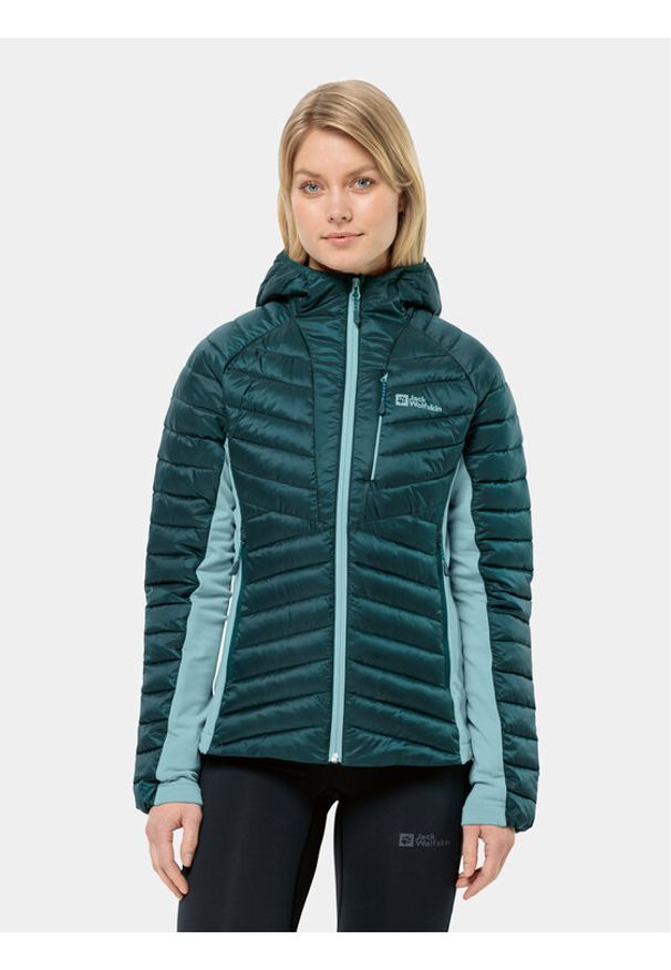 Jack Wolfskin Kurtka outdoor Routeburn Pro Ins Jkt 1207192 Zielony Regular Fit. Kolor: zielony. Materiał: syntetyk. Sport: outdoor