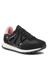 Sneakersy Armani Exchange XDX138 XV732 K700 Black+Rose. Kolor: czarny