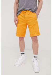 Tom Tailor szorty bawełniane męskie kolor pomarańczowy. Kolor: pomarańczowy. Materiał: bawełna