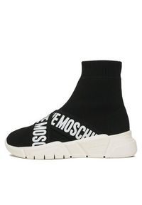 Love Moschino - LOVE MOSCHINO Sneakersy JA15263G1HIZ500A Czarny. Kolor: czarny. Materiał: materiał #2