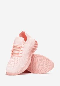Born2be - Różowe Buty Sportowe Casoclus. Wysokość cholewki: przed kostkę. Nosek buta: okrągły. Zapięcie: bez zapięcia. Kolor: różowy. Materiał: materiał, dresówka. Szerokość cholewki: normalna #4