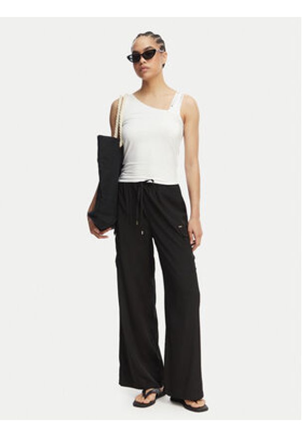 Liu Jo Beachwear Top VA6033 JS360 Biały Regular Fit. Kolor: biały. Materiał: wiskoza