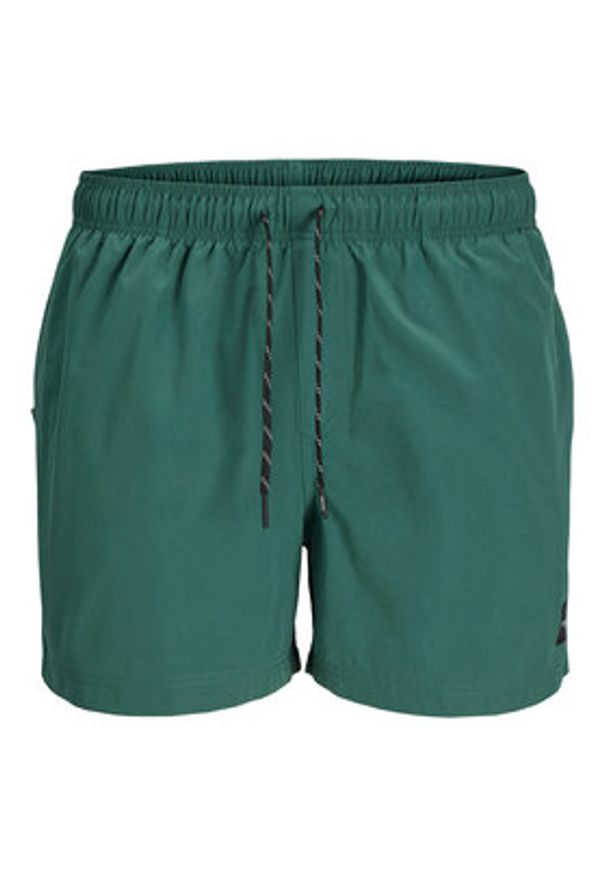 Jack & Jones - Jack&Jones Szorty kąpielowe Maui 12272776 Zielony Regular Fit. Kolor: zielony. Materiał: syntetyk