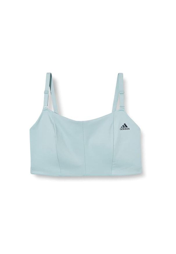 Top sportowy damski Adidas Yoga Studio Plus Size. Kolekcja: plus size. Kolor: niebieski