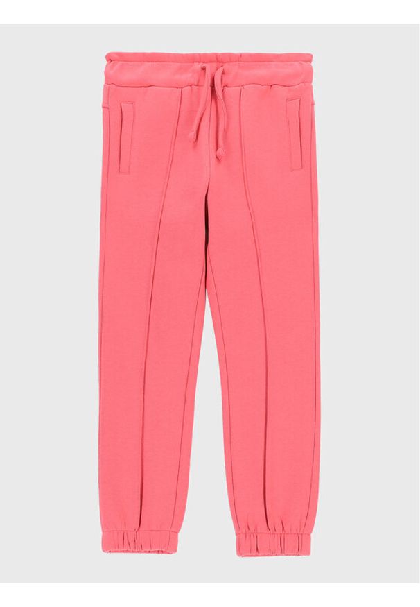 COCCODRILLO - Coccodrillo Spodnie dresowe ZC2120104EMK Różowy Regular Fit. Kolor: różowy. Materiał: bawełna, dresówka, syntetyk