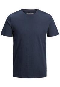 Jack & Jones - Jack&Jones T-Shirt Orrganic Basic 12156101 Granatowy Slim Fit. Kolor: niebieski. Materiał: bawełna