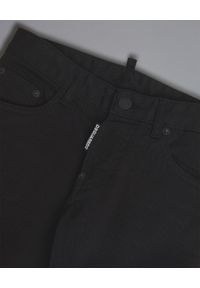 DSQUARED2 KIDS - Czarne spodnie 8-16 lat. Okazja: na co dzień. Kolor: czarny. Długość: długie. Wzór: aplikacja. Sezon: lato. Styl: klasyczny, casual, elegancki #3