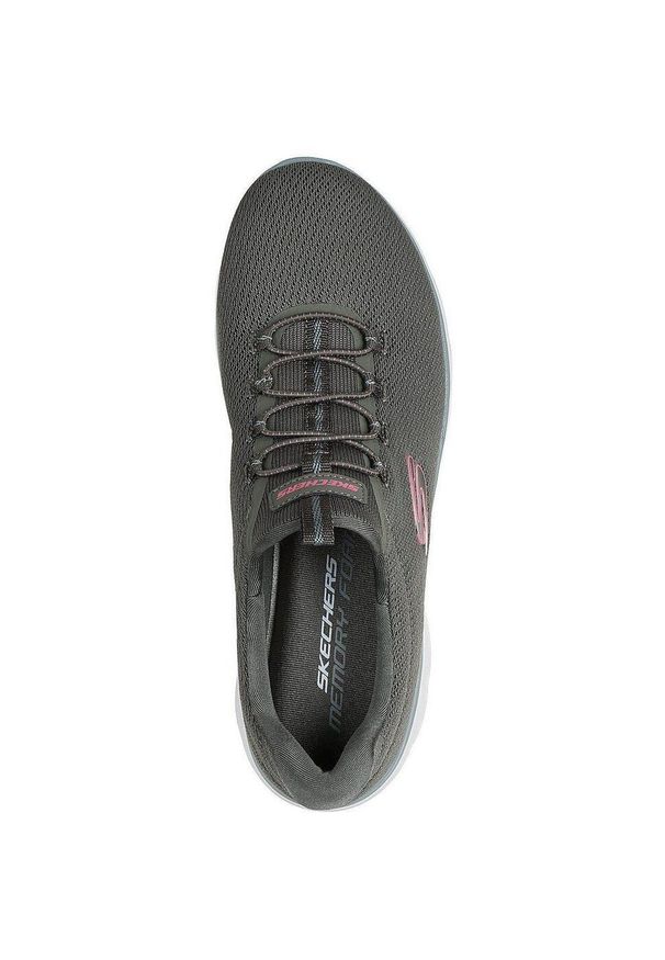 skechers - Buty sportowe damskie Skechers Summits summer Blush. Kolor: szary. Materiał: materiał