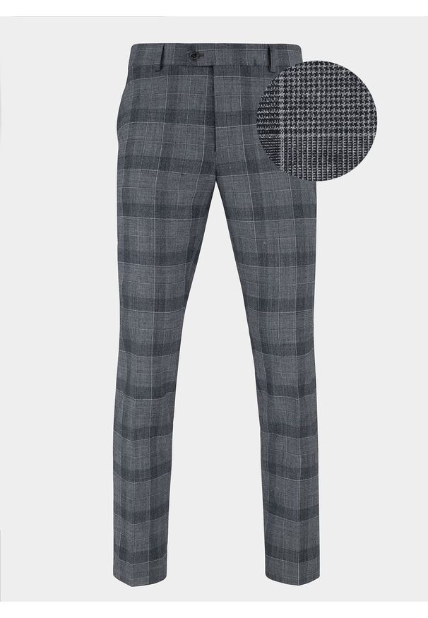 Pako Lorente - PAKO LORENTE – Spodnie męskie garniturowe MALAGA P20SF-6G-004-S. Materiał: wełna, poliester. Styl: elegancki