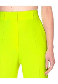 AGGI - Neonowo żółte spodnie Camilla. Kolor: żółty. Materiał: tkanina, jedwab, wiskoza. Styl: wizytowy #8