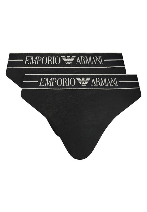 Emporio Armani Underwear Komplet fig EW000403 AF10881 MC005 Czarny. Kolor: czarny. Materiał: bawełna