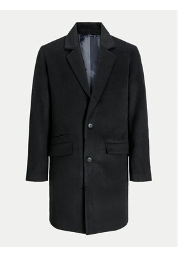 Jack & Jones - Jack&Jones Płaszcz przejściowy Hays 12258389 Czarny Regular Fit. Kolor: czarny. Materiał: syntetyk