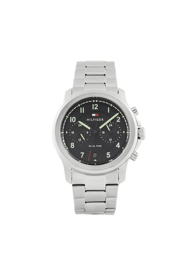 TOMMY HILFIGER - Tommy Hilfiger Zegarek Wesley 1710626 Srebrny. Kolor: srebrny