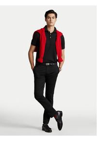 Polo Ralph Lauren Polo Ssl 710713130001 Czarny Slim Fit. Typ kołnierza: polo. Kolor: czarny. Materiał: bawełna #4