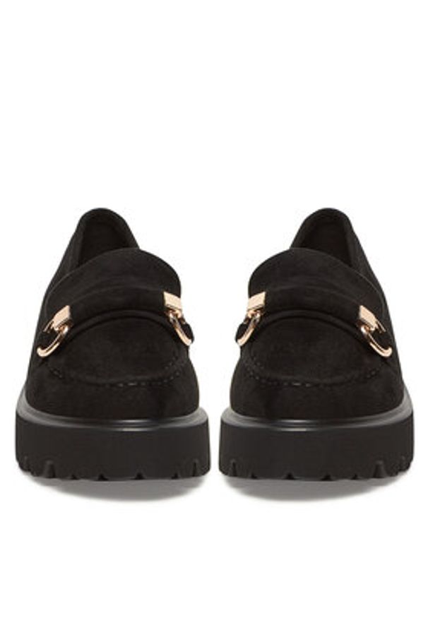 DeeZee Loafersy LE601-4 Czarny. Kolor: czarny. Materiał: materiał