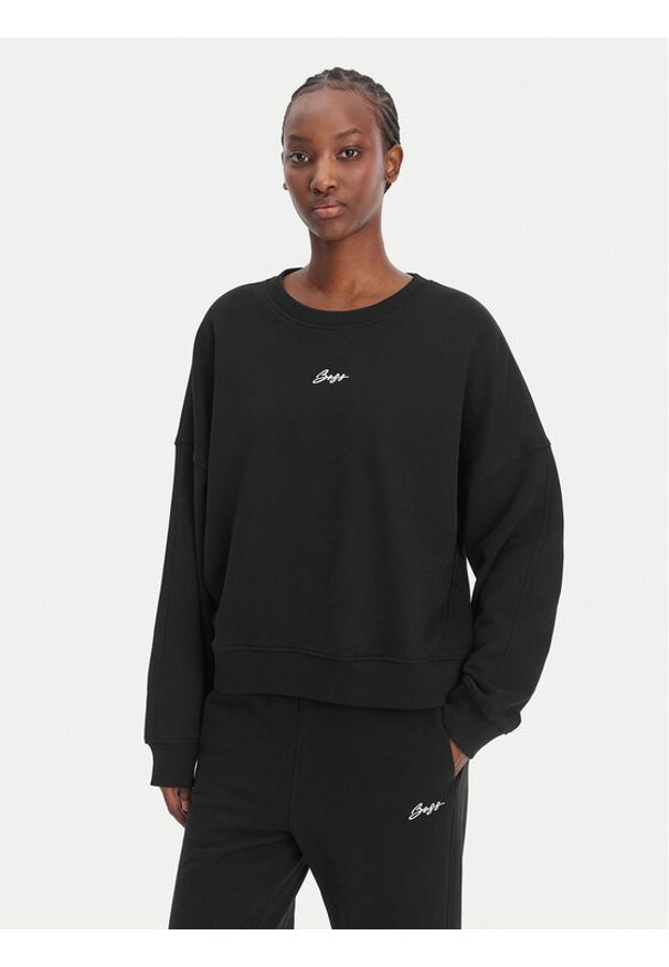 BOSS Bluza C_Ever 50554711 Czarny Oversize. Kolor: czarny. Materiał: bawełna