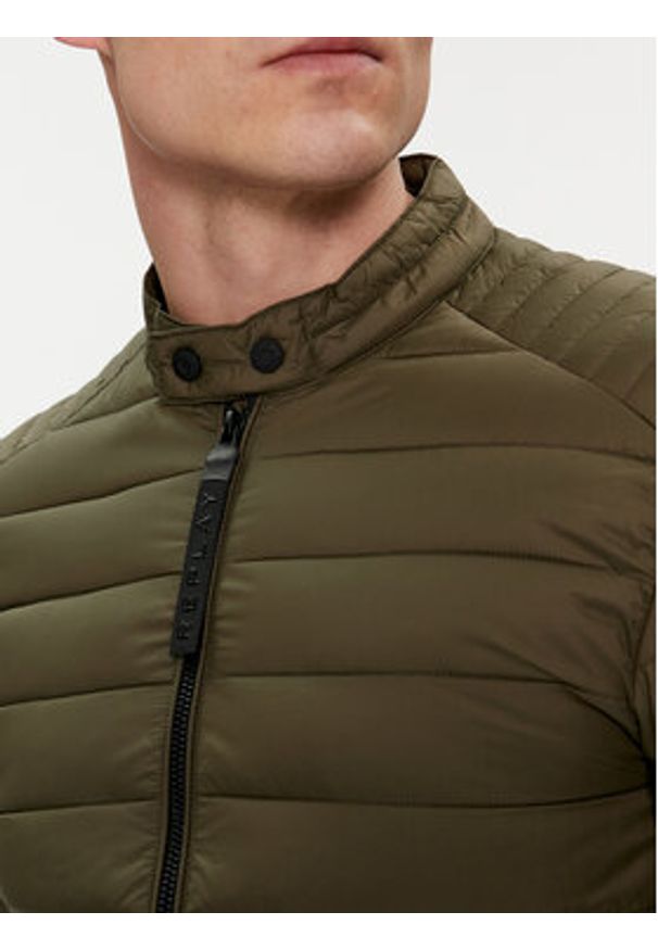 Replay - REPLAY Kurtka przejściowa M8261.000.84166D Zielony Regular Fit. Kolor: zielony. Materiał: syntetyk