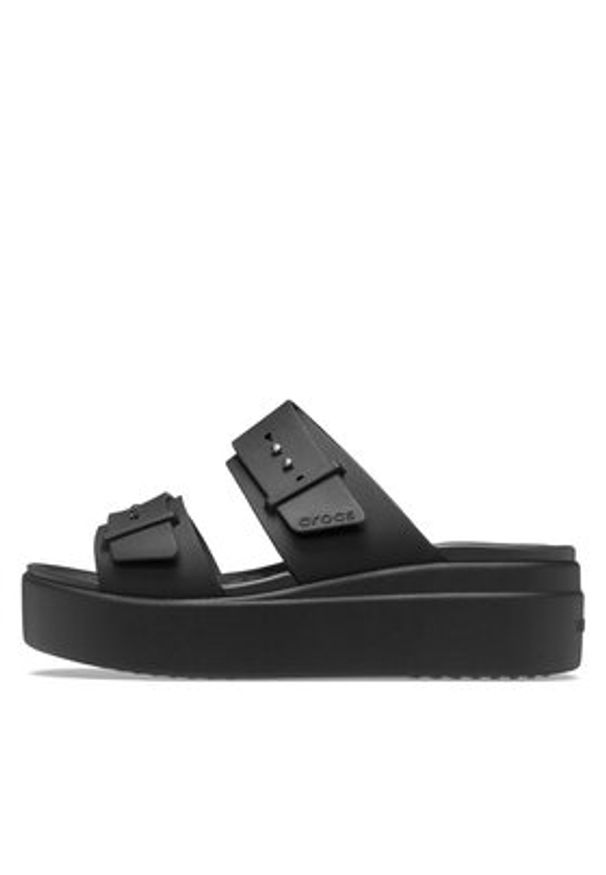Crocs Klapki Brooklyn Sandal Lowwdg 207431 Czarny. Kolor: czarny