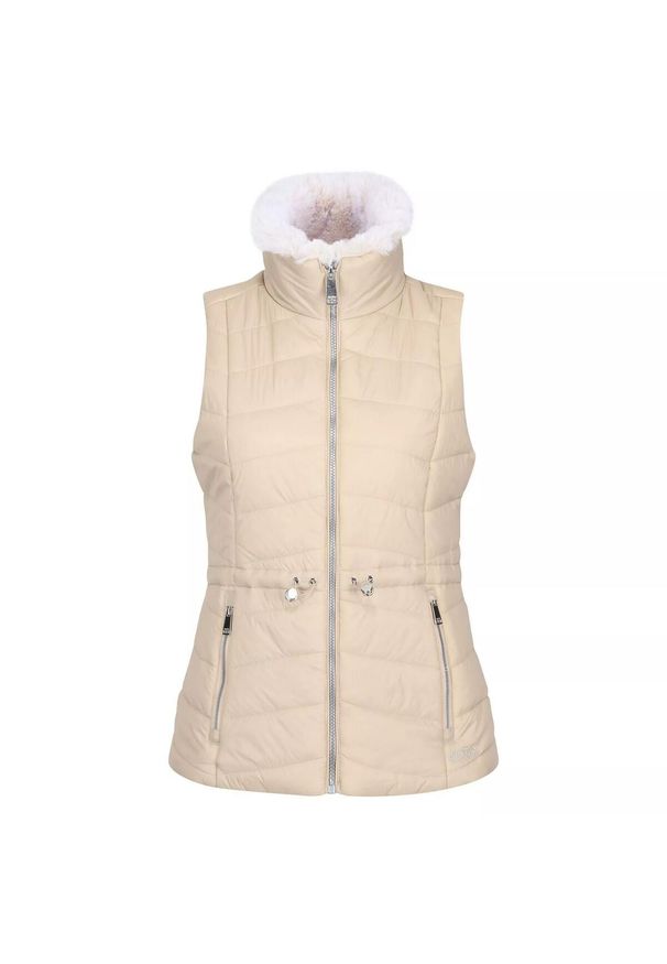 DARE 2B - Damska Ocieplana Kamizelka Walless. Kolor: beżowy. Sport: turystyka piesza