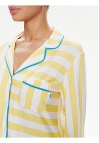 DKNY Piżama YI80003 Żółty Regular Fit. Kolor: żółty. Materiał: bawełna