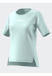 Adidas - adidas Koszulka techniczna Terrex Multi T-Shirt HZ6258 Turkusowy Regular Fit. Kolor: turkusowy. Materiał: syntetyk #8
