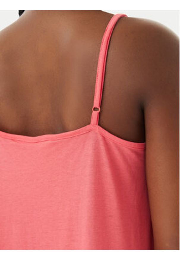 Vero Moda Sukienka letnia Luna 10286077 Koralowy Regular Fit. Kolor: pomarańczowy. Materiał: syntetyk, bawełna. Sezon: lato