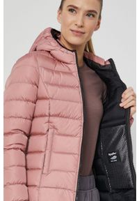 Refrigiwear - RefrigiWear Kurtka puchowa damska kolor różowy przejściowa. Typ kołnierza: kaptur. Kolor: różowy. Materiał: puch