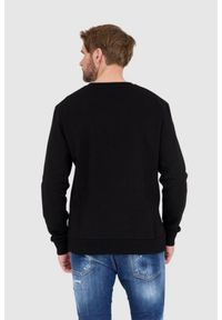 Balmain - BALMAIN Czarna bluza męska z dużym logo, Rozmiar L. Kolor: czarny